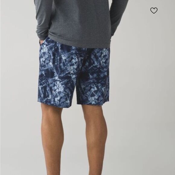 Lululemon Core Shorts Mens Size L Unlined 11” Stretch City Sights Caspian - Picture 8 of 11